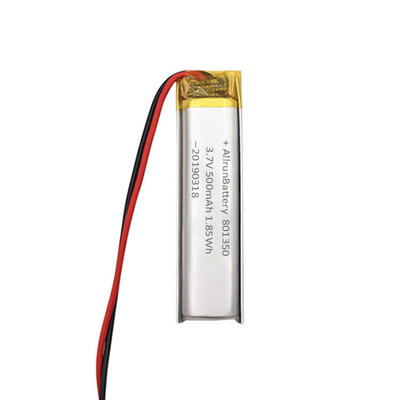 батарея иона Li таможни 3.7V 500mAh 801350 ультра узкая для чтения ручек