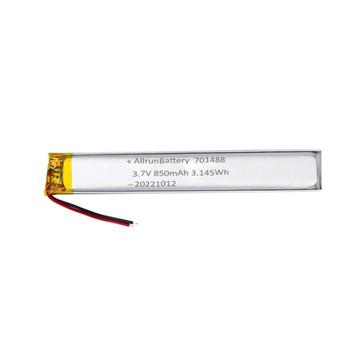 блок батарей Lipo таможни 3.7V 850mAh 701488 ультра узкий для медицинских служб