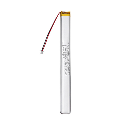 Безопасная батарея 3.7V 1600mAh изготовленная на заказ LiPo ультра суживает батареи Li-полимера для диктофонов
