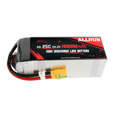 RC 25C 6S 12000mAh LiPo Аккумулятор 22.2V High C Rate Battery Pack