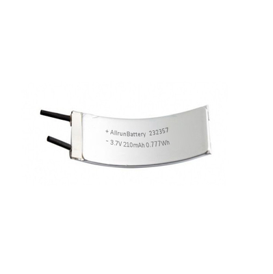 1C 3,7 V LiPo аккумуляторная батарея 210mAh изогнутая литий-полимерная батарея