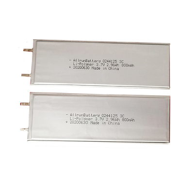 3C Discharge 3,7 V 800mAh LiPo Battery Ультратонкая полимерная батарея LiPo