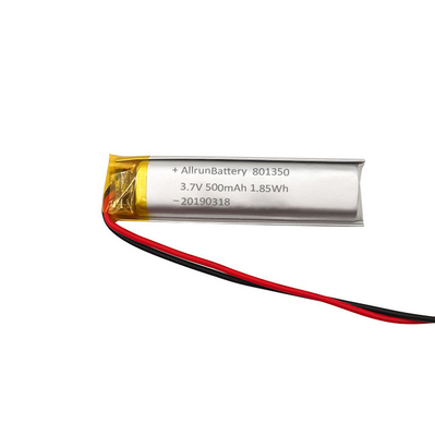 батарея иона Li таможни 3.7V 500mAh 801350 ультра узкая для чтения ручек