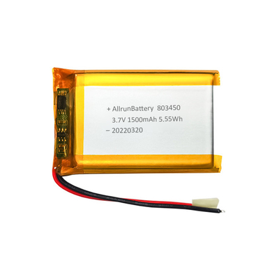 Мощная батарея прямоугольной формы Custom 3,7 V 1500mAh LiPo Battery