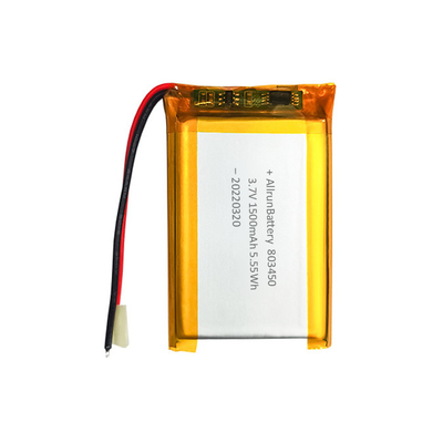 Мощная батарея прямоугольной формы Custom 3,7 V 1500mAh LiPo Battery
