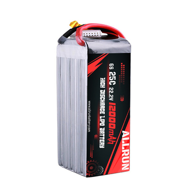 RC 25C 6S 12000mAh LiPo Аккумулятор 22.2V High C Rate Battery Pack