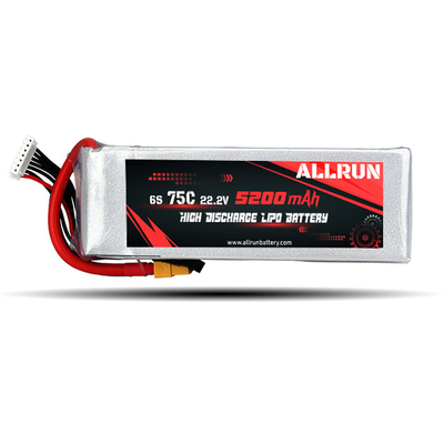 9048155 75C 22.2V 6S 5200mAh Аккумулятор LiPo с высоким разрядом