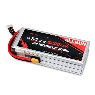 9048155 75C 22.2V 6S 5200mAh Аккумулятор LiPo с высоким разрядом
