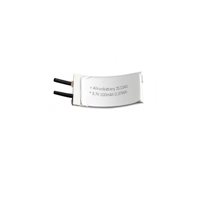 Custom 3,7 V 100mAh LiPo Battery 1C Изогнутая литий-полимерная батарея
