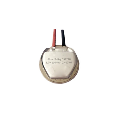 Сильная изготовленная на заказ романная батарея 3,7 v 110mAh LiPo с формой 352220 шестиугольника, батареи полимера Лити-иона