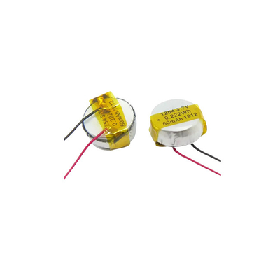 Батарея Button Li Poly 1254 Мощная батарея LiPo 3,7 В 60 мАч